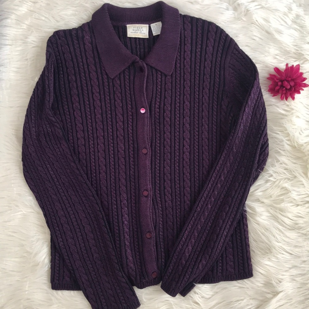 Vintage Field Manor Modern Classics Cardigan M - image 2